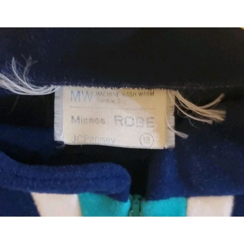 JCPenney Misses Womens Vintage‎ Zipper Front Robe Polyester Size 18